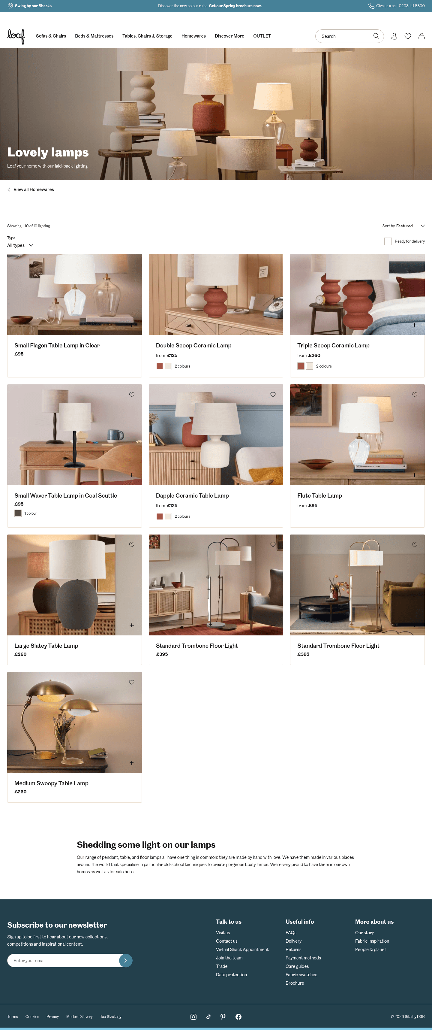 Loaf landing page