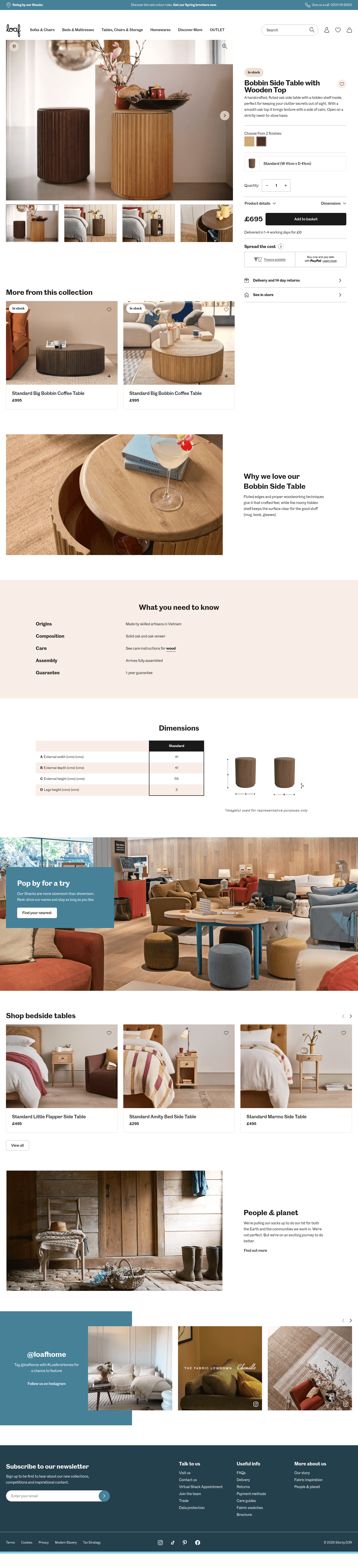 Loaf landing page