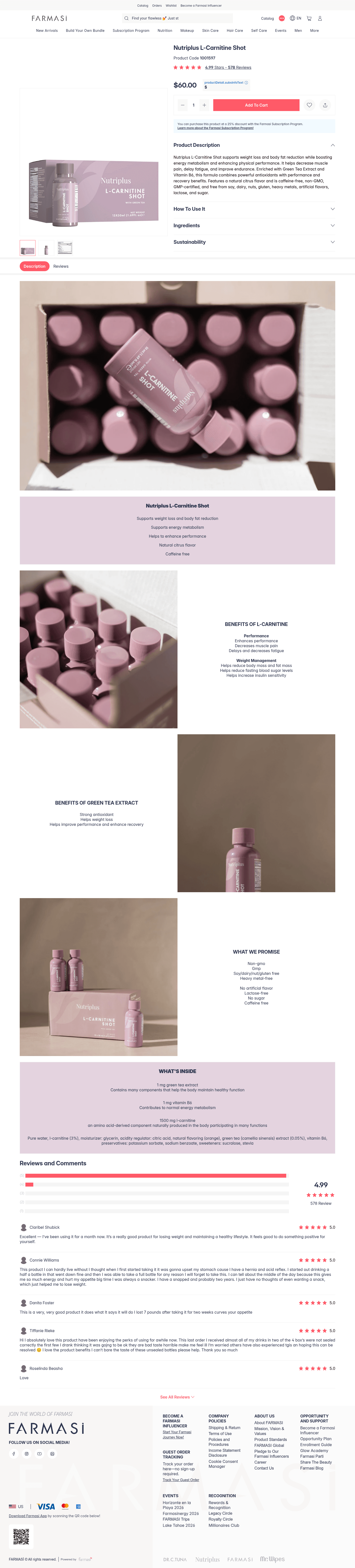 Farmasi landing page