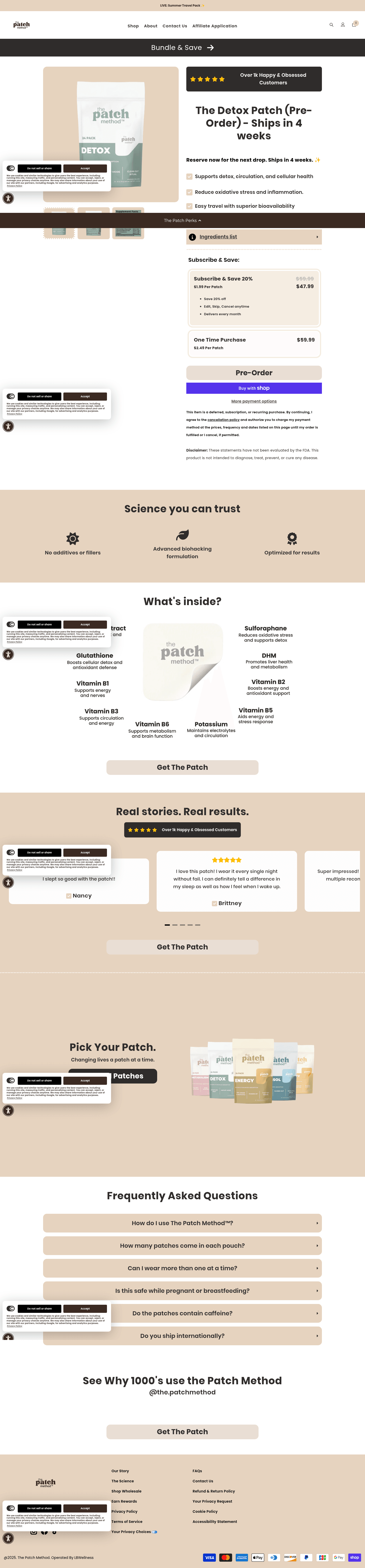 The Patch Method landing page