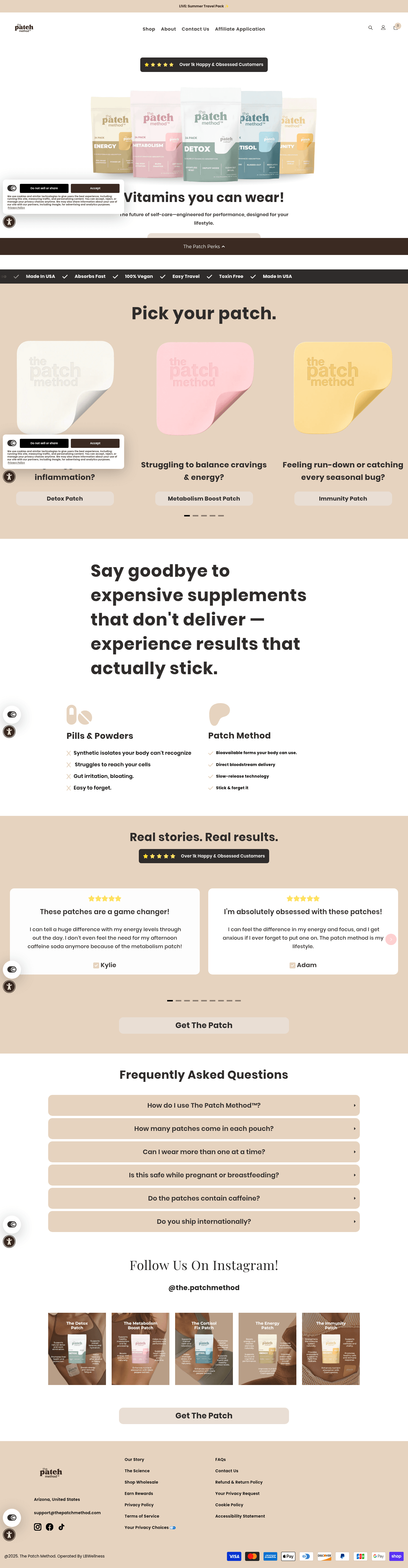 The Patch Method landing page