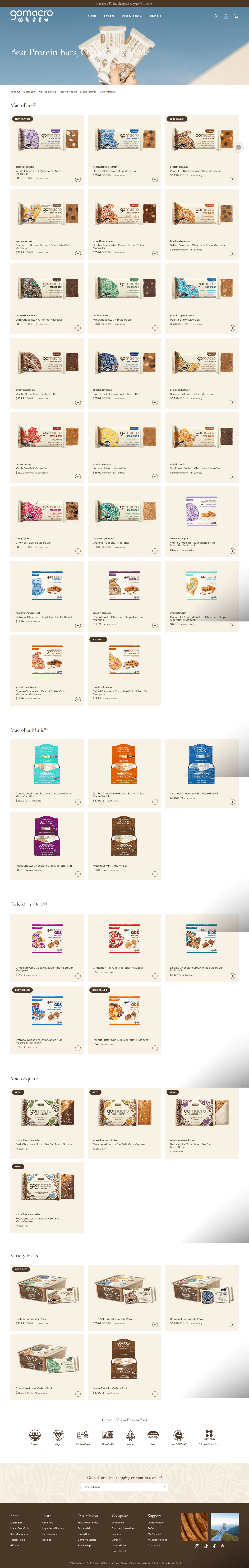 GoMacro landing page