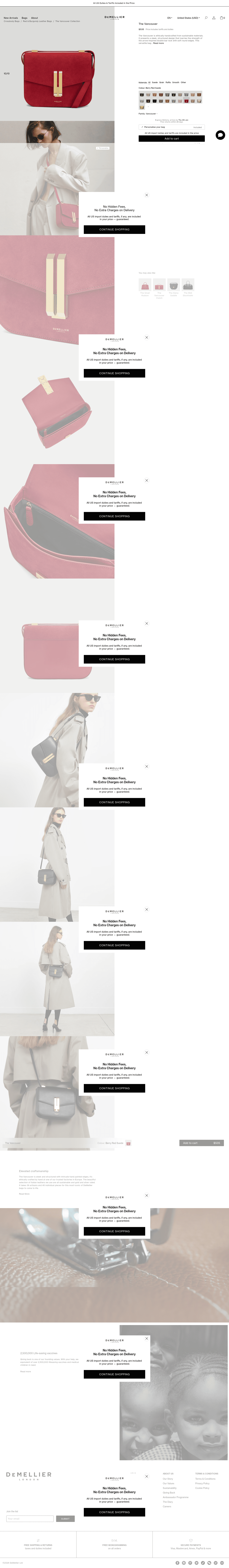 DeMellier landing page