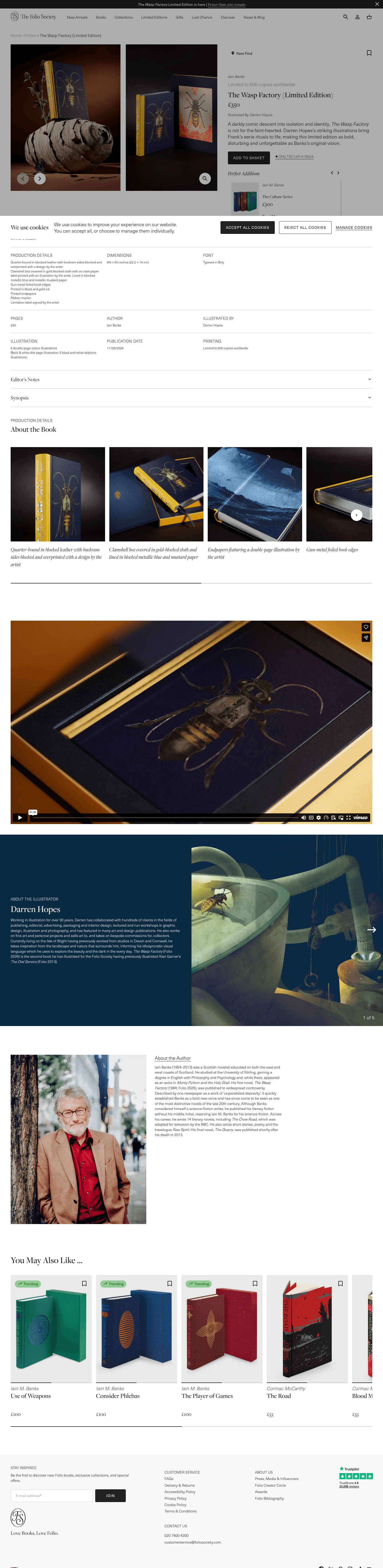 The Folio Society Ltd landing page