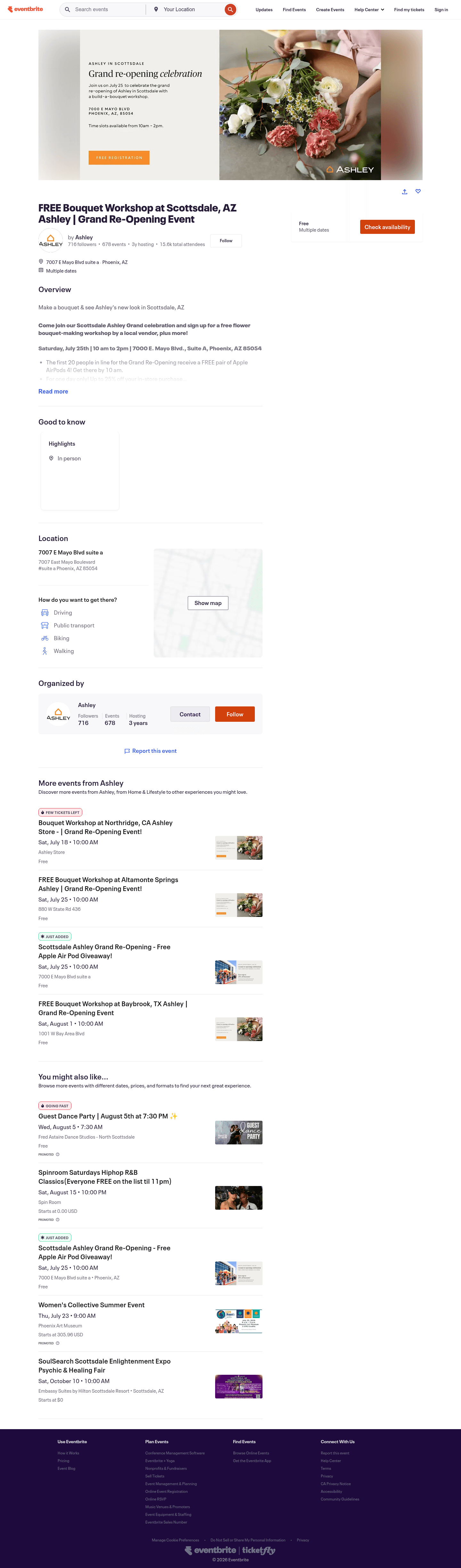 Ashley Digital landing page