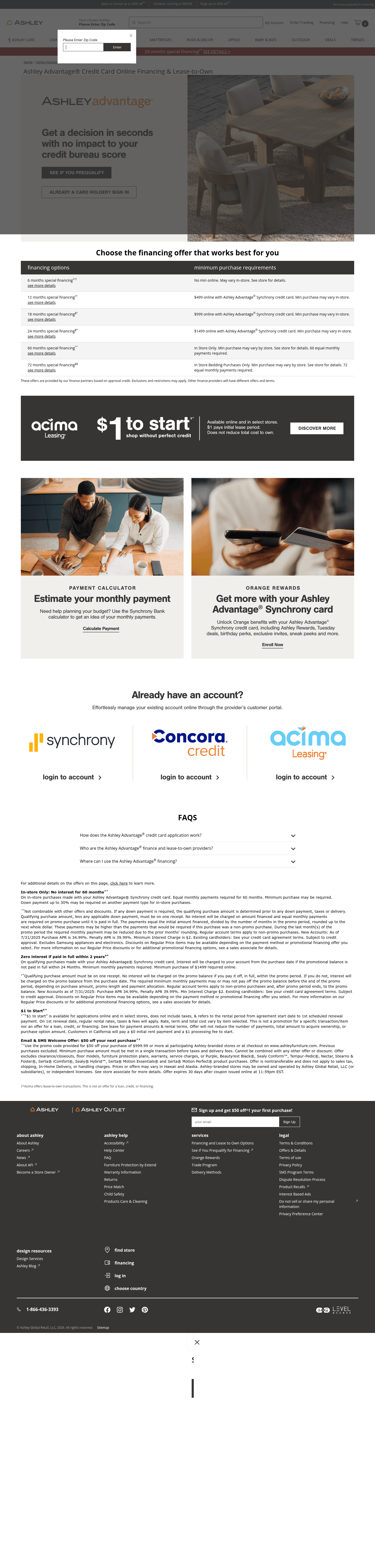 Ashley Digital landing page