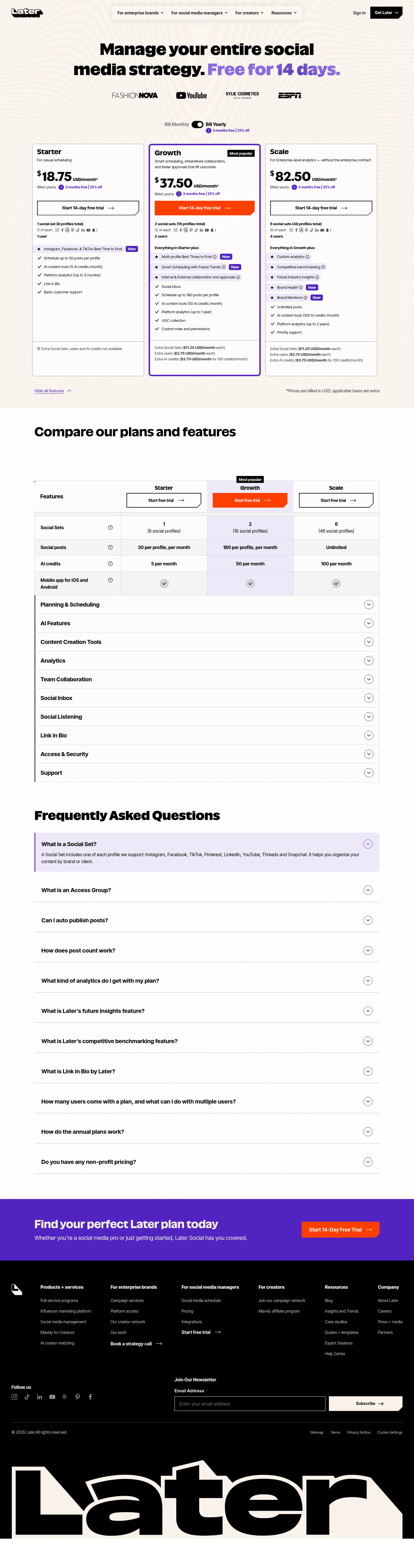 TommieTest landing page