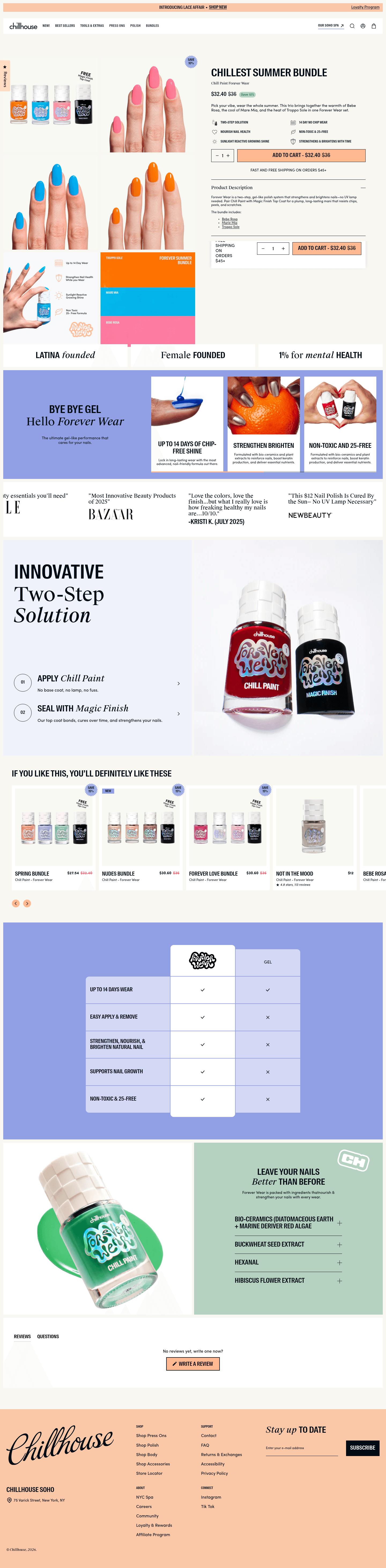 Chillhouse landing page