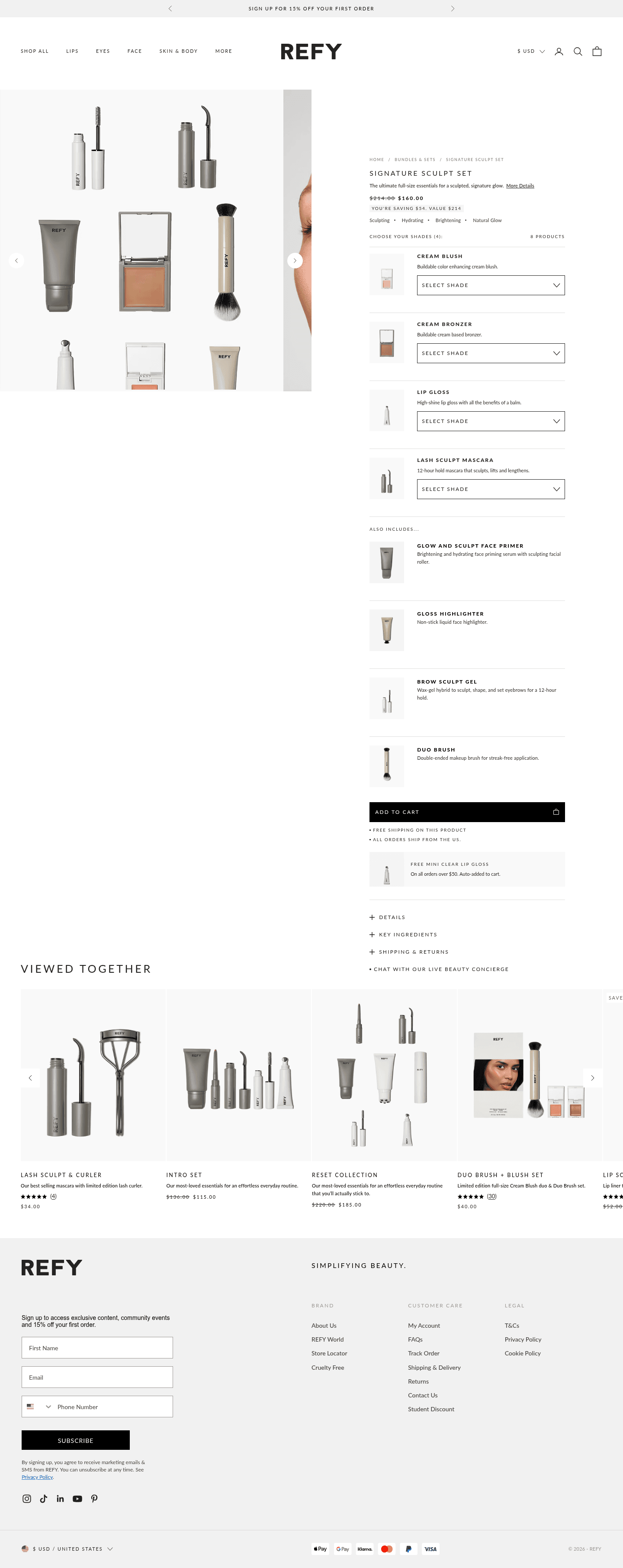 REFY landing page