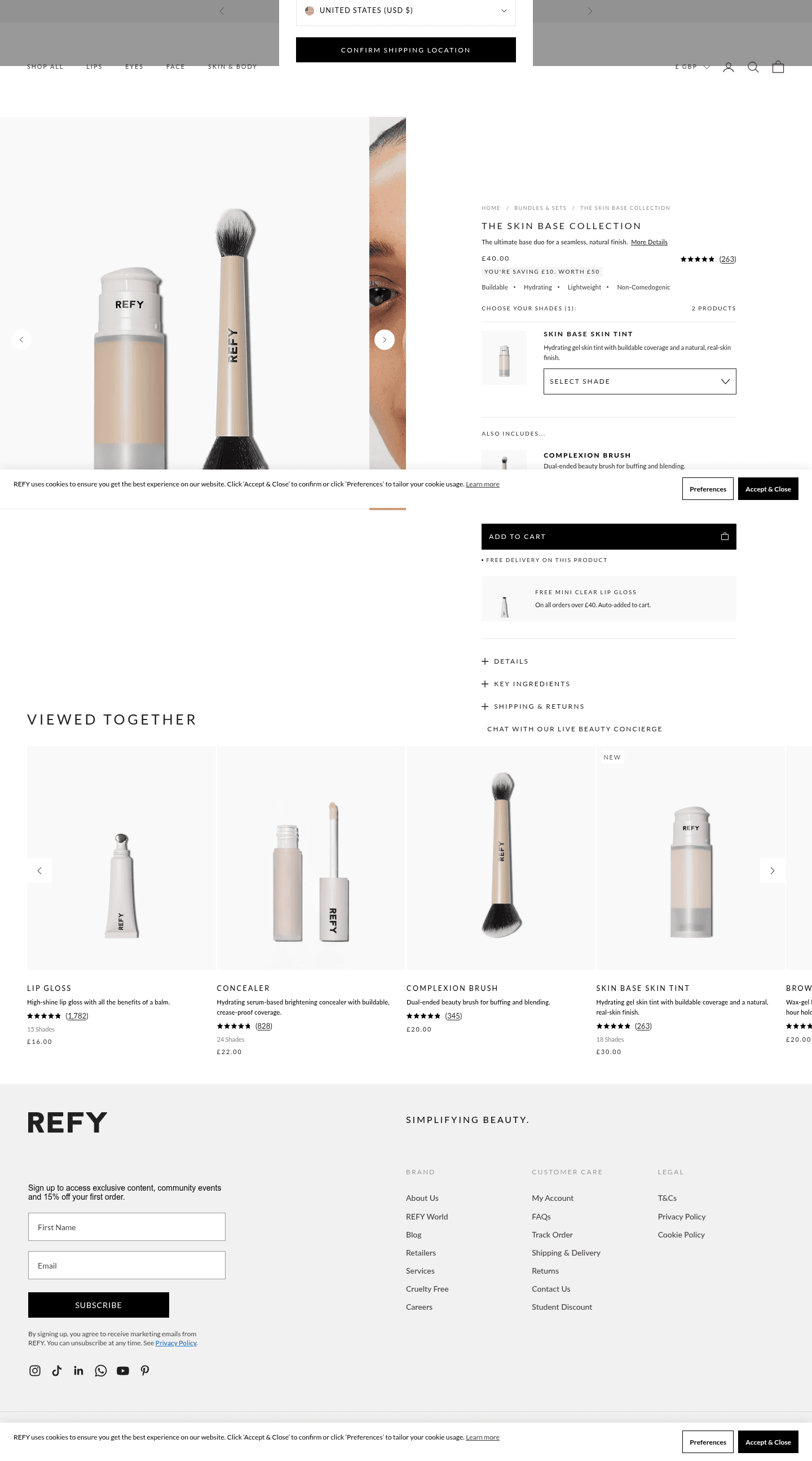 REFY landing page