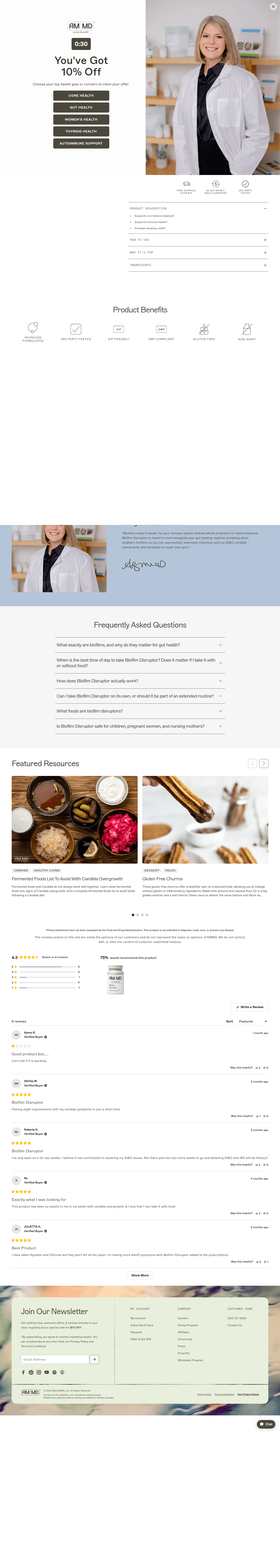 AMMD landing page