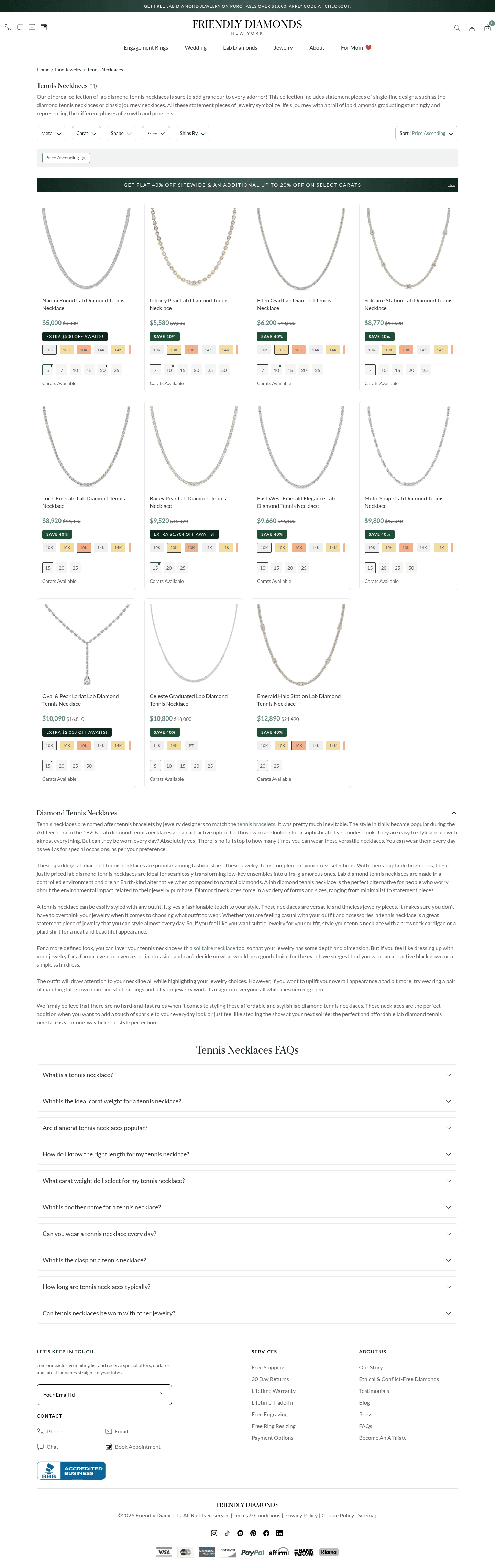 Friendly Diamonds landing page