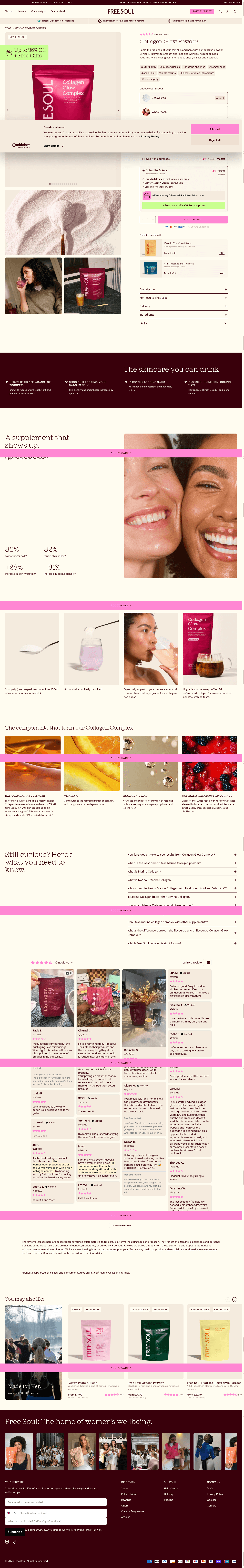 Free Soul landing page