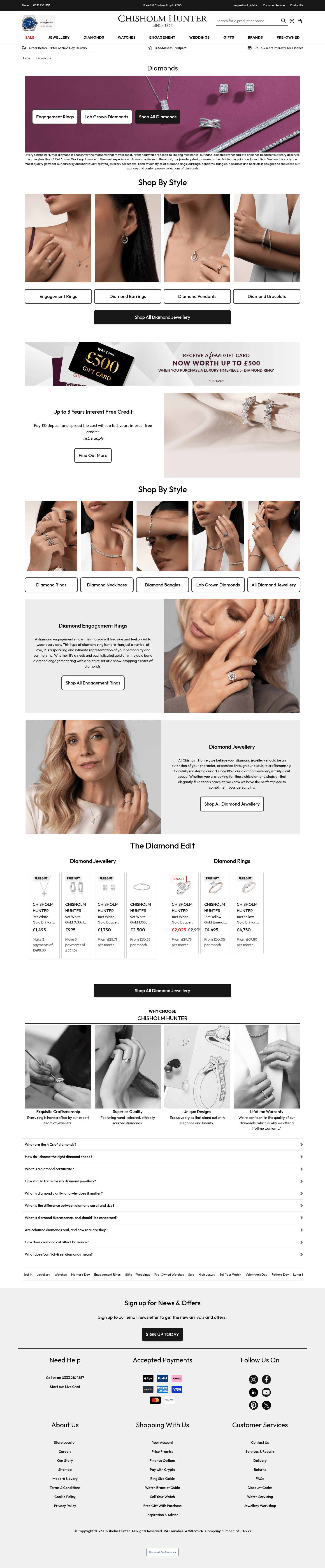 Chisholm Hunter landing page