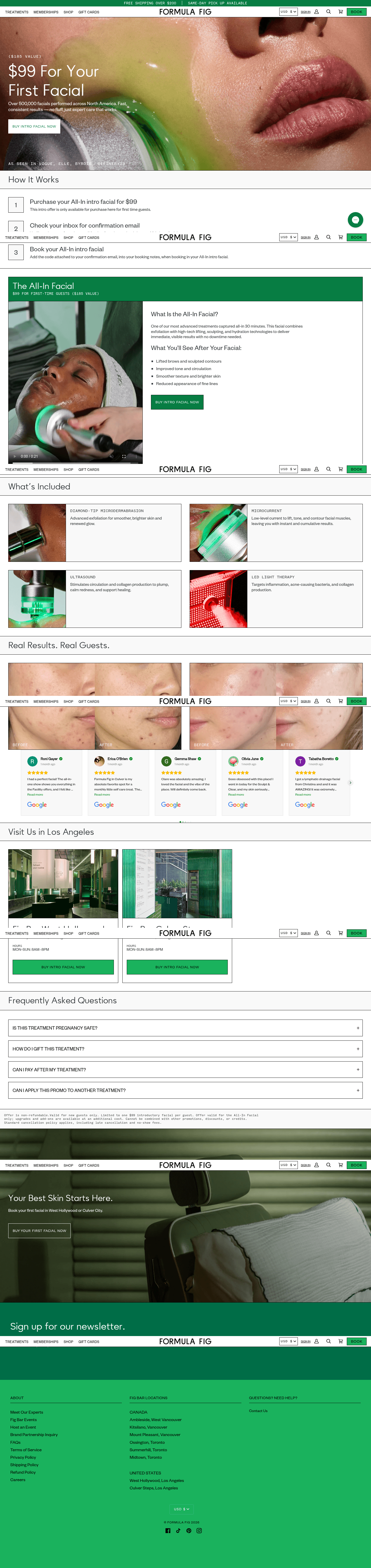 Formula Fig landing page