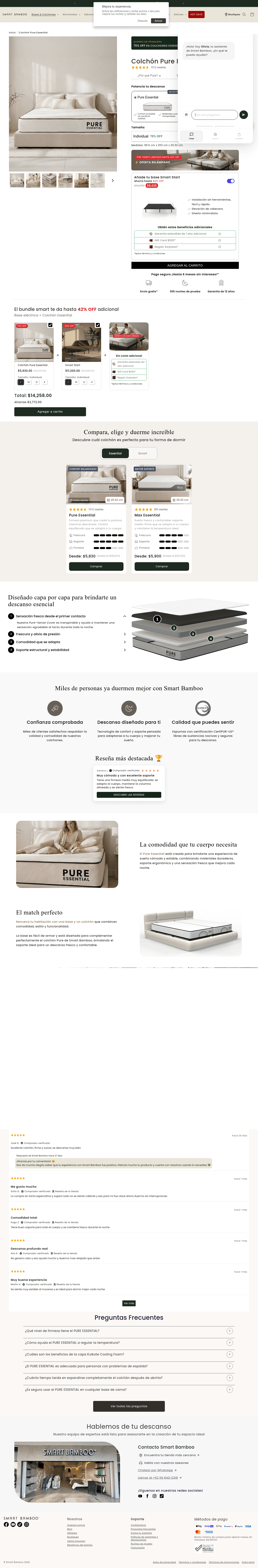 Smart Bamboo landing page