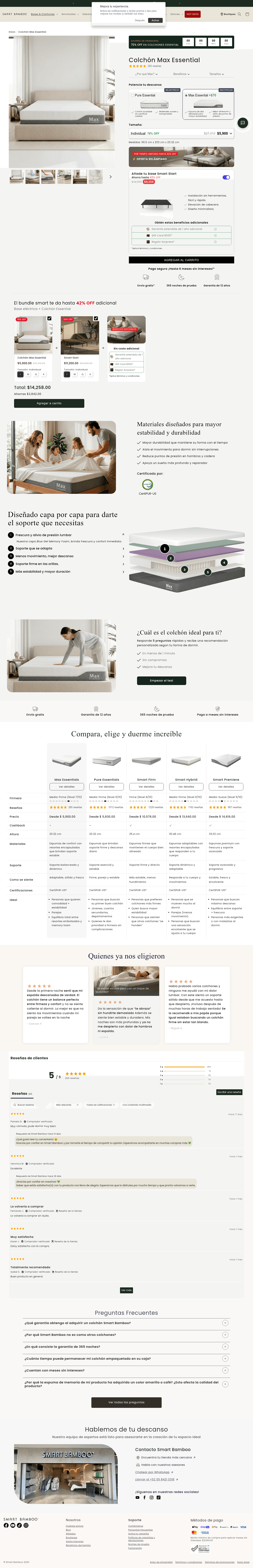 Smart Bamboo landing page