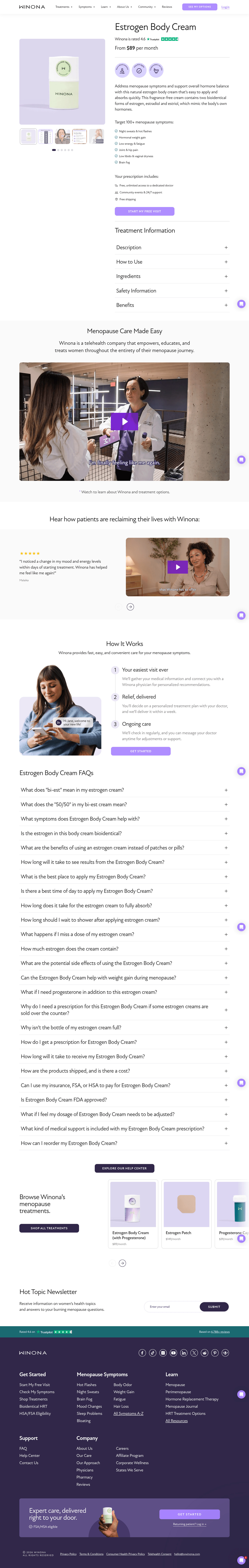 Winona landing page