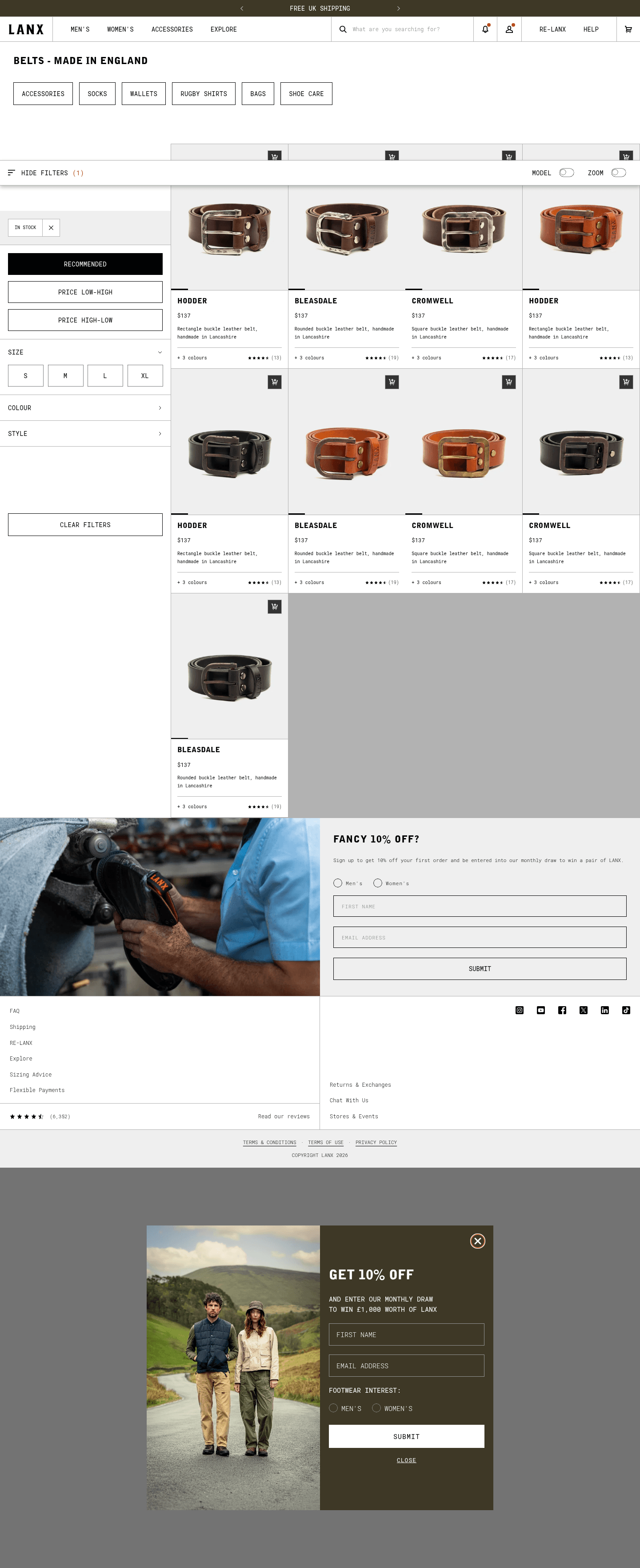 Lanx landing page