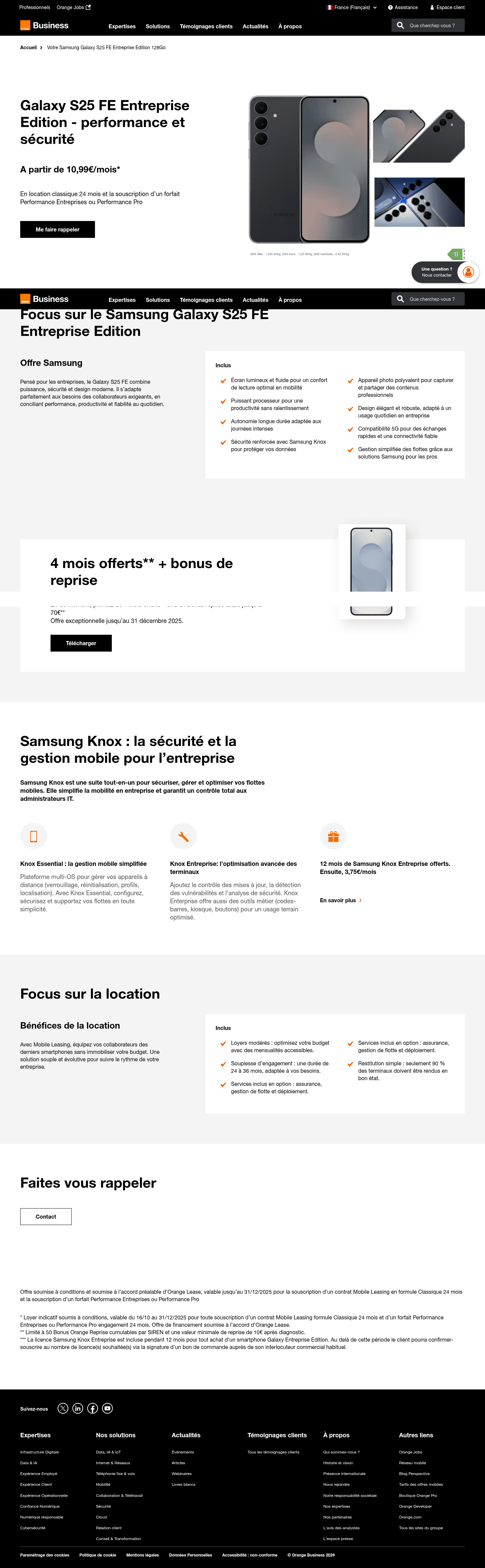 Samsung India landing page