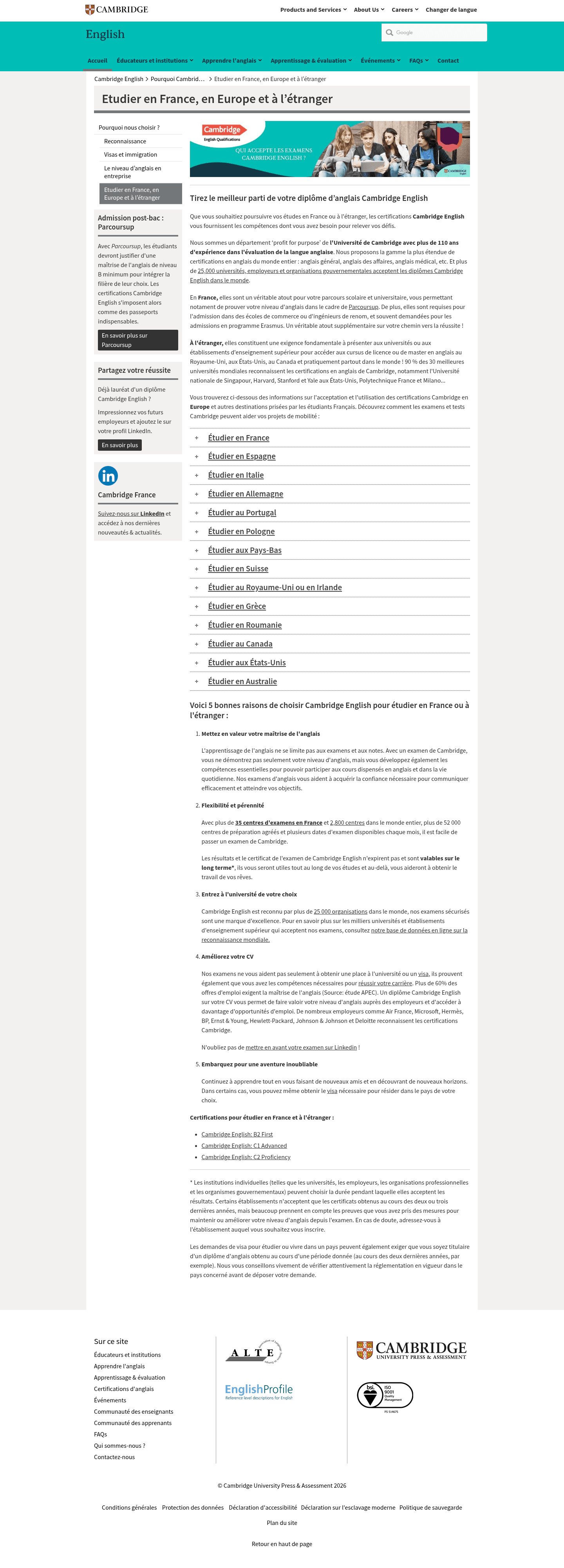 Cambridge University Press & Assessment landing page