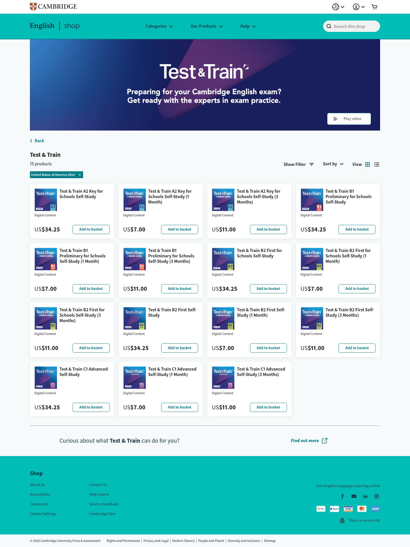 Cambridge University Press & Assessment landing page