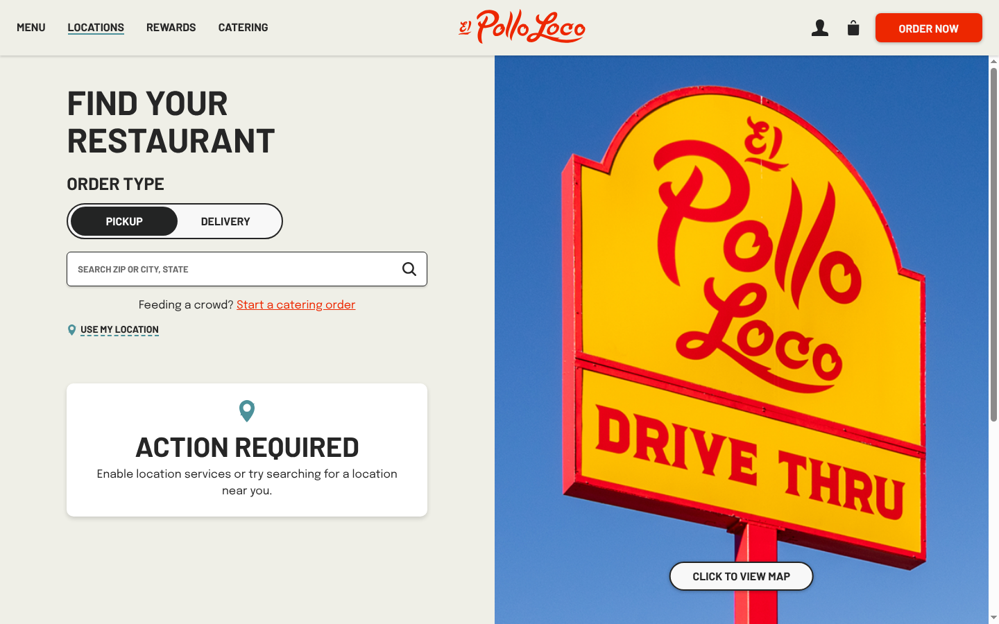El Pollo Loco landing page