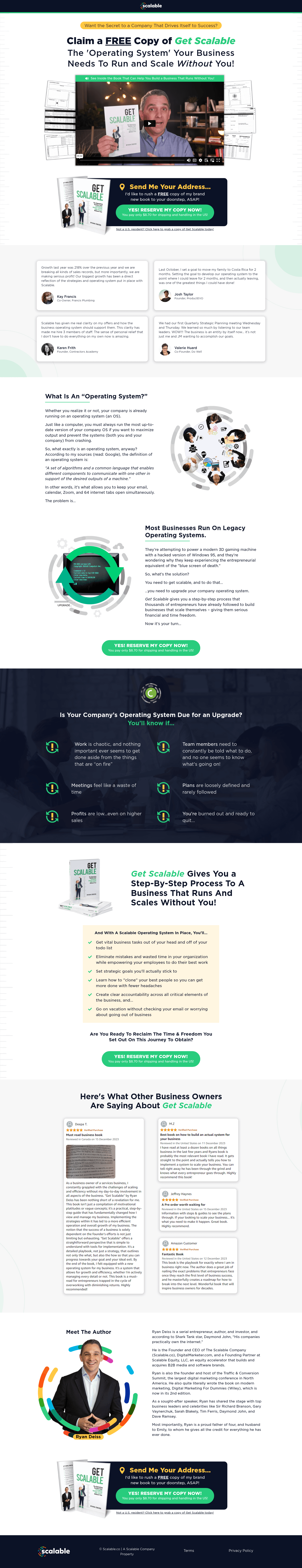 The Scalable Company landing page
