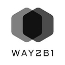Way2B1 logo
