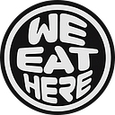We Eat Here logo